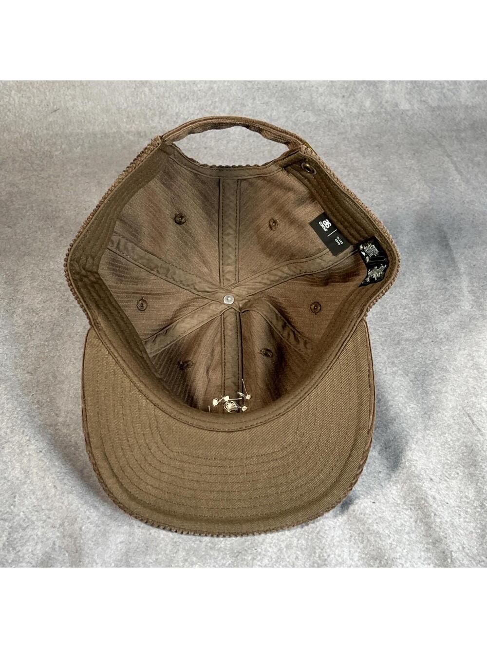 Brown Corduroy Baseball Cap United States in Dots - Picture 6 of 6